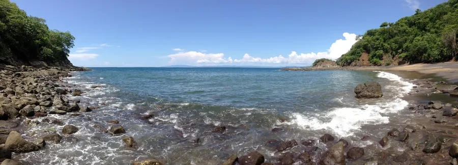 Vista de Costa Rica en la ruta de Liberia Airport (LIR) a Ocotal