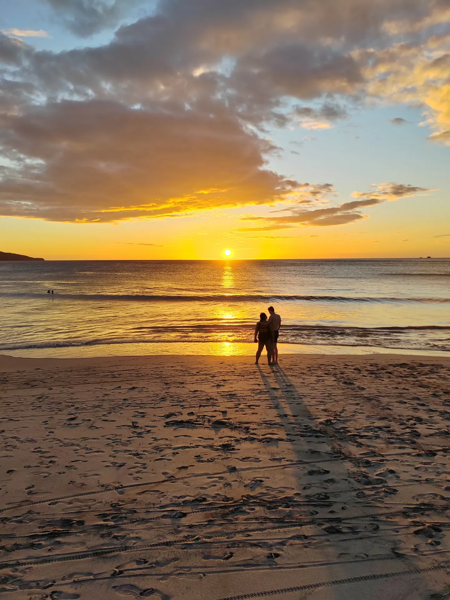 Sunset on a Pacific beach